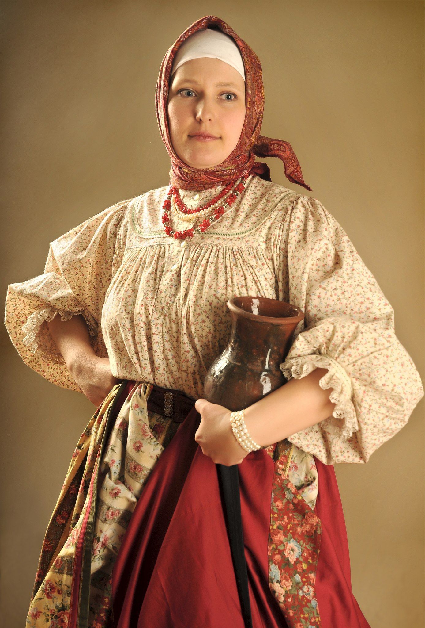 Girls in Slavic costumes in Hanzhong